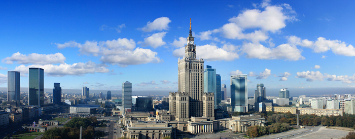 панорама Варшавы