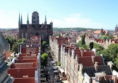 панорама старого Гданьска